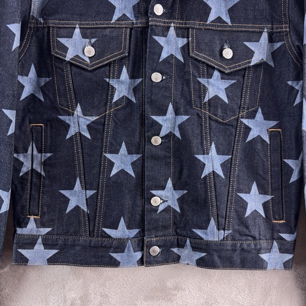 Takahiro Miyashita The Soloist Mined Denim Trucker Jacket‎ Mens Size 3 Blue Star - Picture 5 of 11